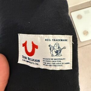 True Religion Black Short Sleeve Tee